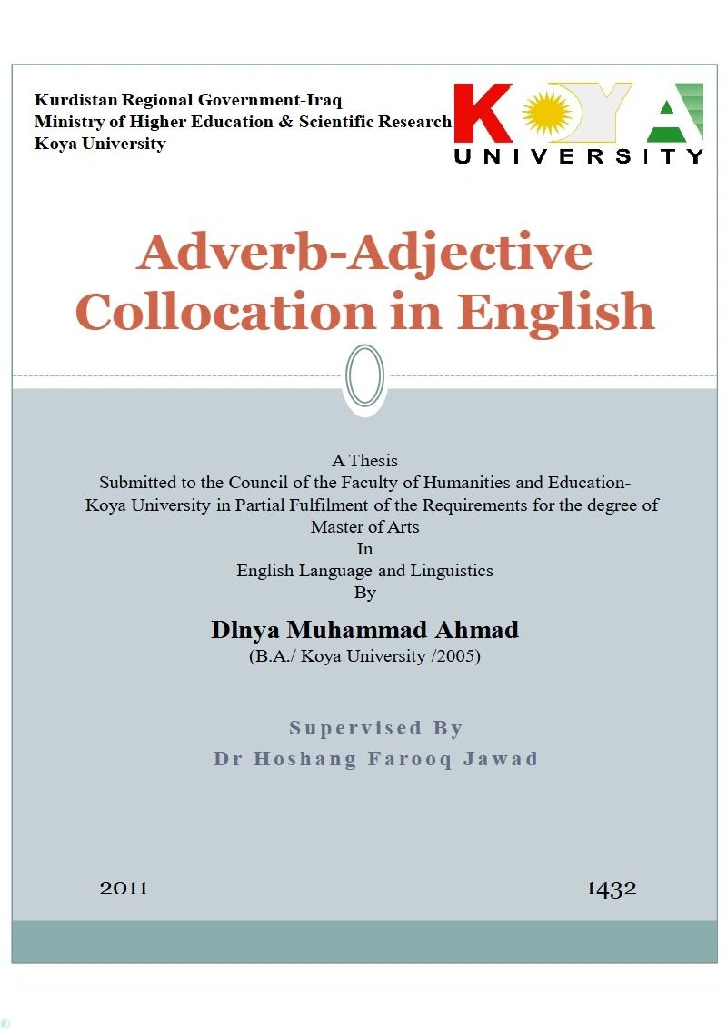 دانلود کتاب Adverb Adjective Collocation in English (نسخه PDF)