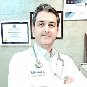 تلفن و آدرس مطب دکتر علیرضا خرمن دار در شیراز (تخصص داخلی)