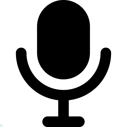 دانلود آیکون پادکست (استایل توپر مشکی) با فرمت PNG