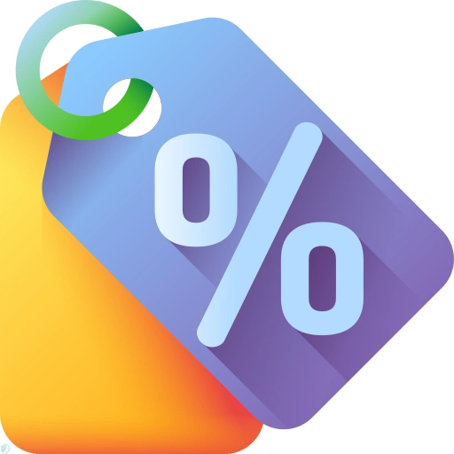 دانلود آیکون تخفیف (استایل سه بعدی) با فرمت PNG