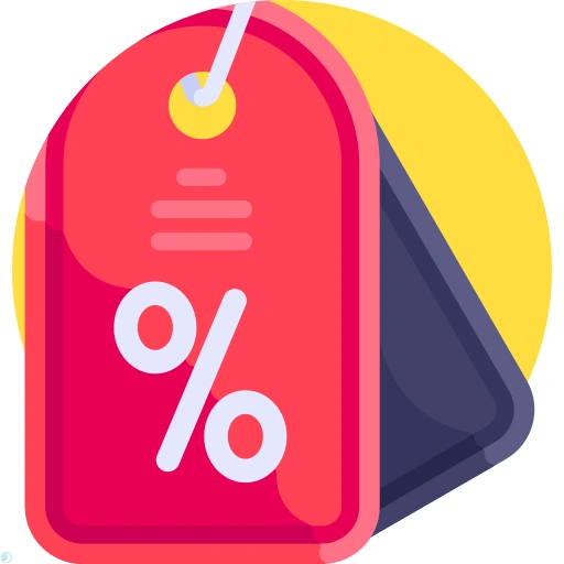 دانلود آیکون تخفیف (استایل مسطح) با فرمت PNG