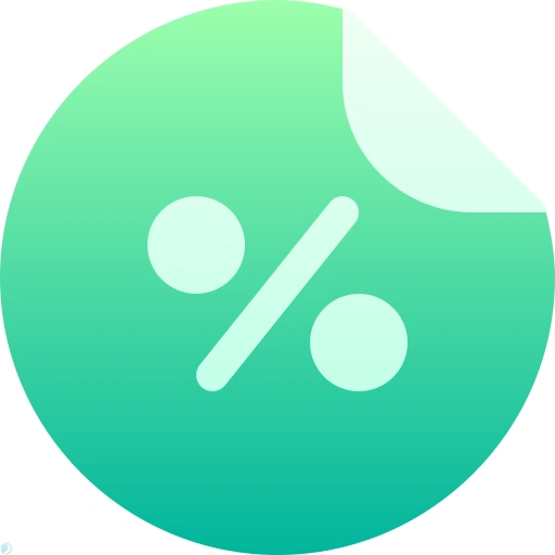 دانلود آیکون تخفیف (استایل گرادیان) با فرمت PNG