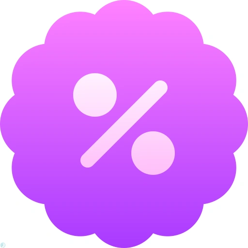 دانلود آیکون تخفیف (استایل گرادیان) با فرمت PNG