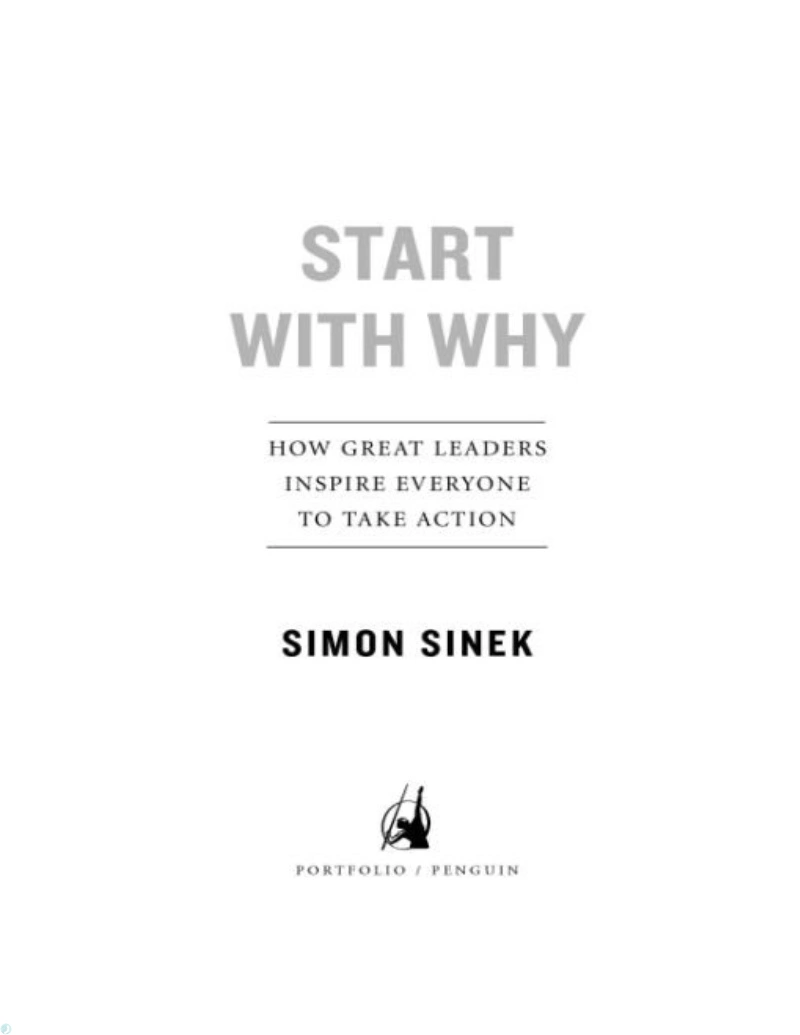 کتاب با چرا شروع کنید (PDF + خلاصه صوتی) Start with Why