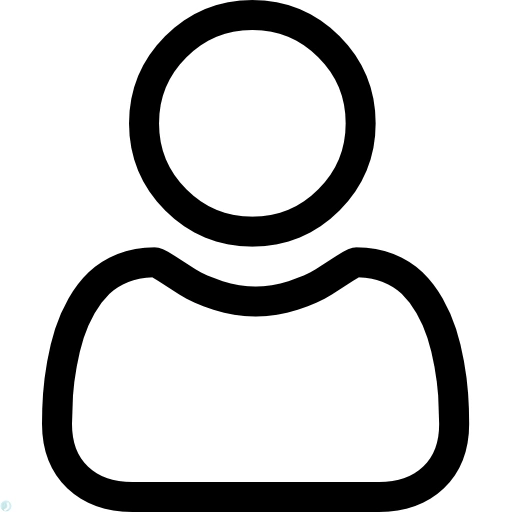 دانلود آیکون پروفایل (استایل خطی مشکی) با فرمت PNG