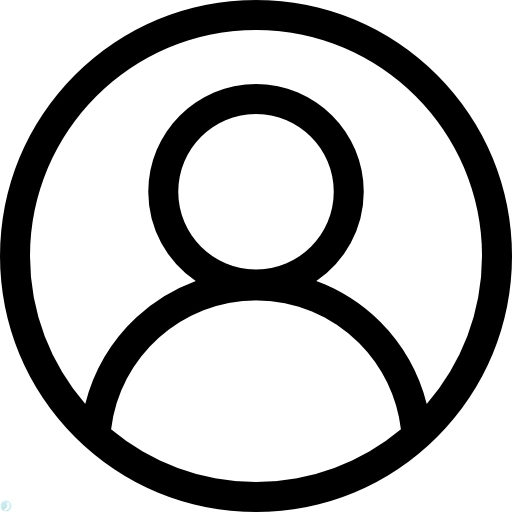 دانلود آیکون پروفایل (استایل خطی مشکی) با فرمت PNG