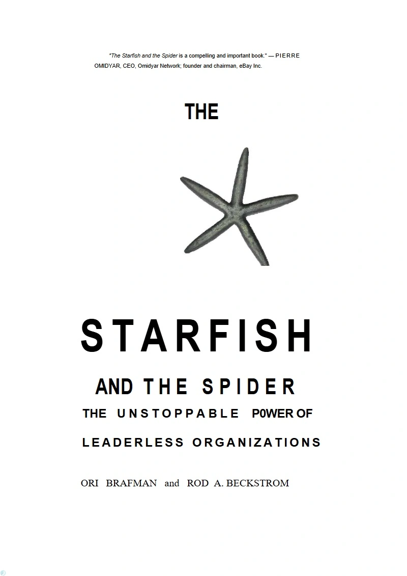 کتاب ستاره دریایی و عنکبوت (PDF + خلاصه صوتی) The Starfish and the Spider