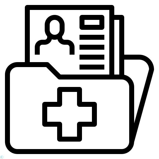 دانلود آیکون پزشکی (استایل خطی مشکی) با فرمت PNG
