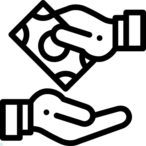 دانلود آیکون ثبت سفارش (استایل خطی مشکی) با فرمت PNG