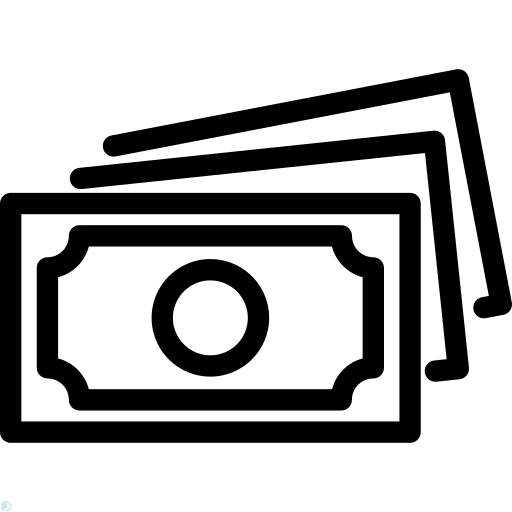 دانلود آیکون حسابداری (استایل خطی مشکی) با فرمت PNG