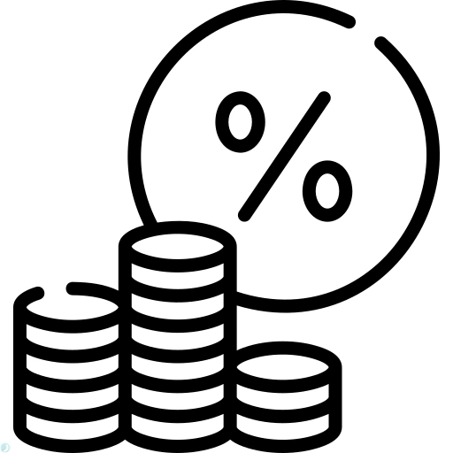 دانلود آیکون حسابداری (استایل خطی مشکی) با فرمت PNG