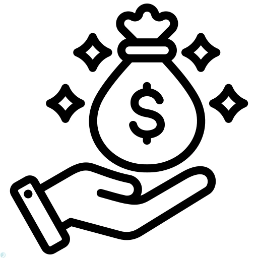 دانلود آیکون حسابداری (استایل خطی مشکی) با فرمت PNG