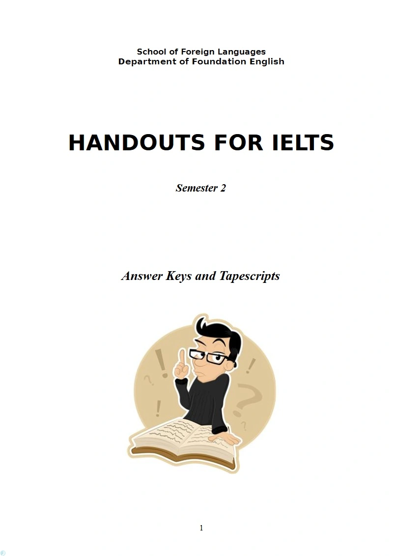 دانلود کتاب HANDOUTS FOR IELTS (نسخه PDF)