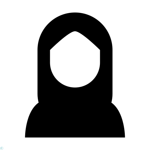 دانلود آیکون حجاب (استایل توپر مشکی) با فرمت PNG