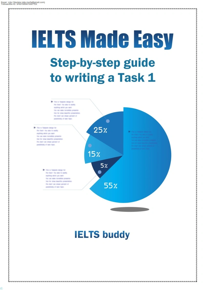 دانلود کتاب IELTS Made Easy Step-by-step Guide to Writing A Task 1 (نسخه PDF)