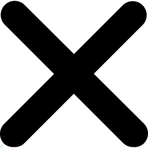 دانلود آیکون بستن (استایل توپر مشکی) با فرمت PNG