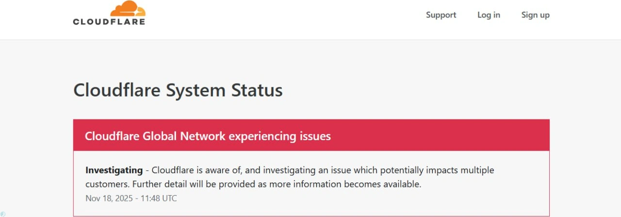 بخشهایی از اینترنت جهانی از دسترس خارج شد