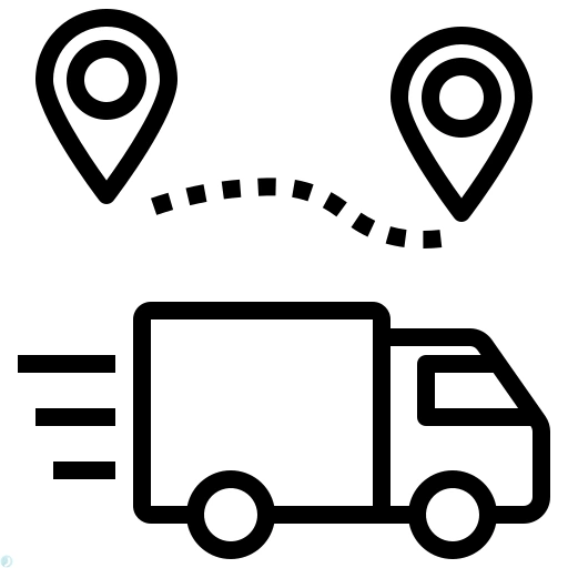 دانلود آیکون حمل و نقل (استایل خطی مشکی) با فرمت PNG