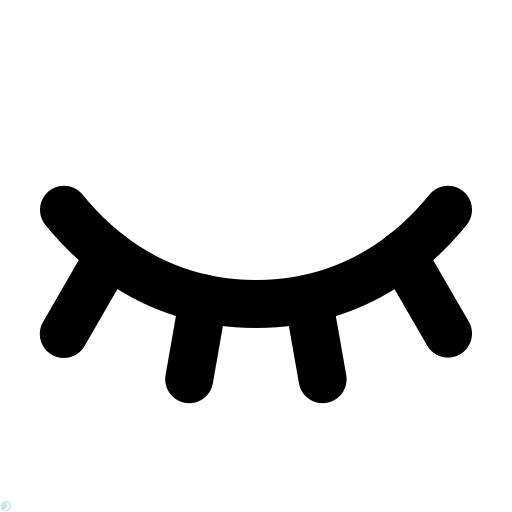 دانلود آیکون چشم (استایل توپر مشکی) با فرمت PNG