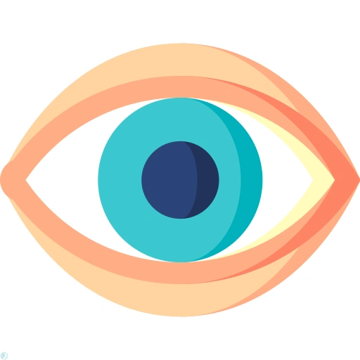 دانلود آیکون چشم (استایل مسطح) با فرمت PNG