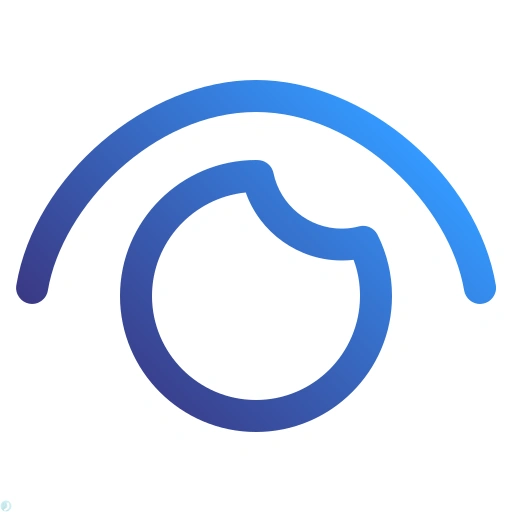 دانلود آیکون چشم (استایل گرادیان خطی) با فرمت PNG