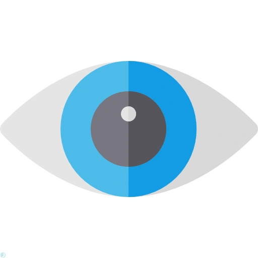 دانلود آیکون چشم (استایل مسطح) با فرمت PNG