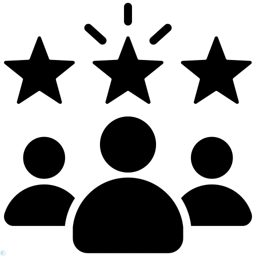 دانلود آیکون رضایت (استایل توپر مشکی) با فرمت PNG