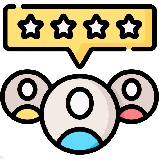 دانلود آیکون رضایت (استایل خطی رنگی) با فرمت PNG