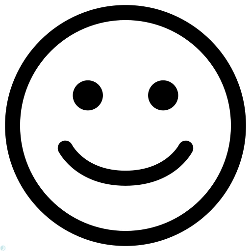 دانلود آیکون رضایت (استایل خطی مشکی) با فرمت PNG