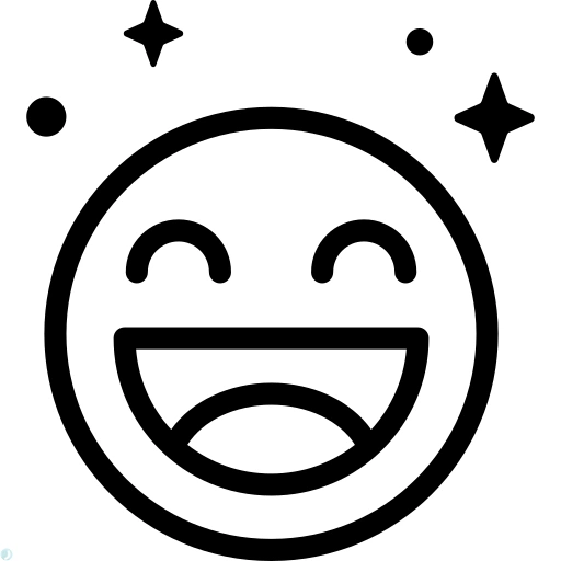 دانلود آیکون رضایت (استایل خطی مشکی) با فرمت PNG