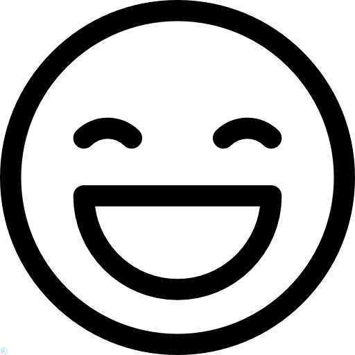 دانلود آیکون رضایت (استایل خطی مشکی) با فرمت PNG