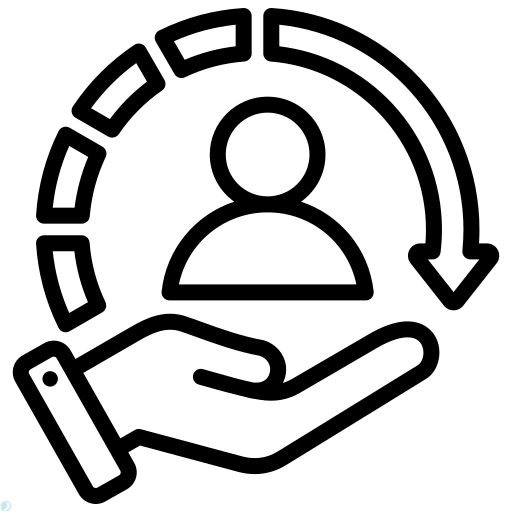 دانلود آیکون خدمات (استایل خطی مشکی) با فرمت PNG