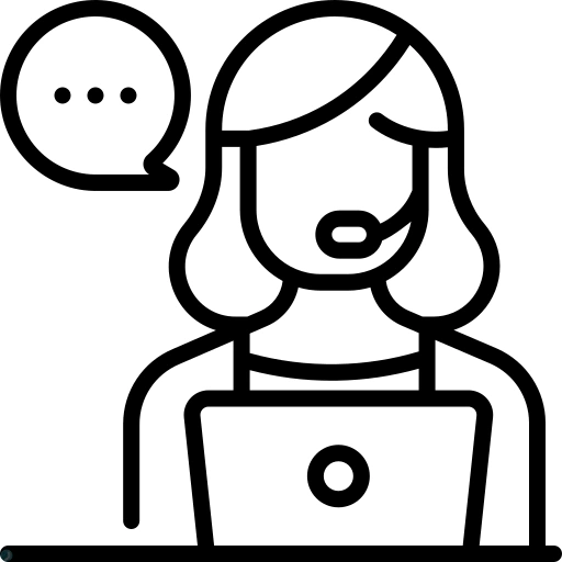 دانلود آیکون خدمات (استایل خطی مشکی) با فرمت PNG