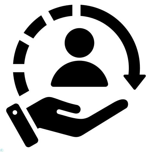 دانلود آیکون خدمات (استایل توپر مشکی) با فرمت PNG