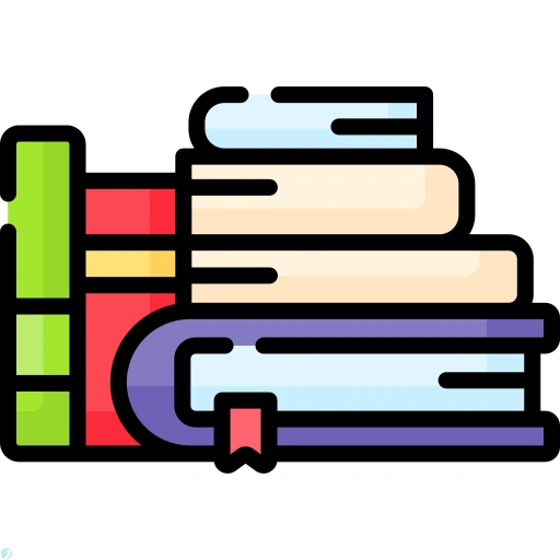 دانلود آیکون کتاب (استایل خطی رنگی) با فرمت PNG