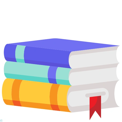 دانلود آیکون کتاب (استایل مسطح) با فرمت PNG