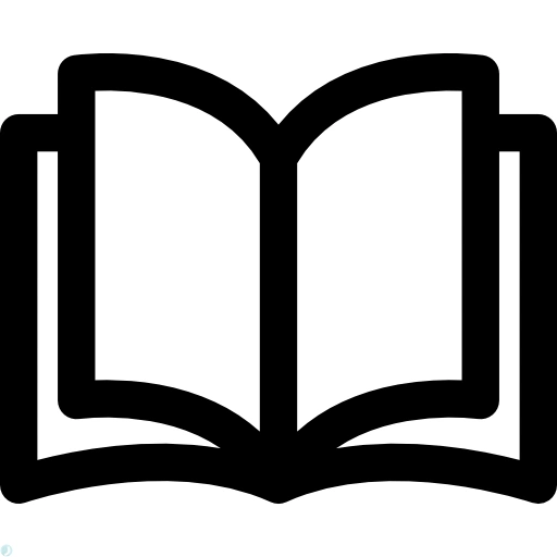 دانلود آیکون کتاب (استایل توپر مشکی) با فرمت PNG