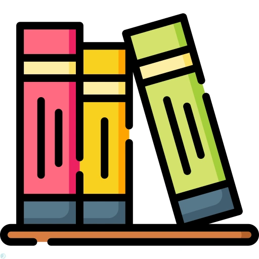 دانلود آیکون کتاب (استایل خطی رنگی) با فرمت PNG