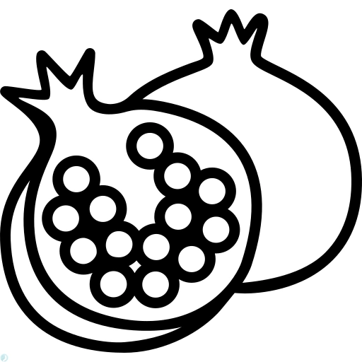 دانلود آیکون شب یلدا (استایل خطی مشکی) با فرمت PNG