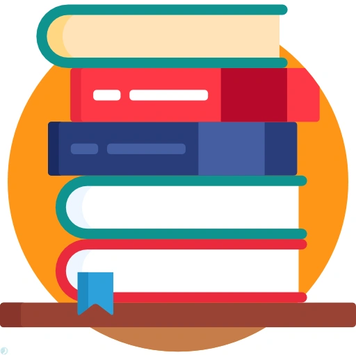 دانلود آیکون کتاب (استایل مسطح) با فرمت PNG