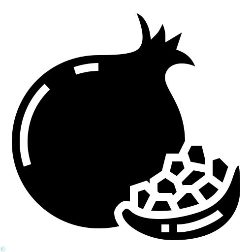 دانلود آیکون شب یلدا (استایل توپر مشکی) با فرمت PNG