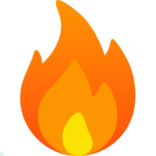 دانلود آیکون آتش (استایل گرادیان) با فرمت PNG