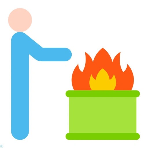 دانلود آیکون آتش (استایل مسطح) با فرمت PNG