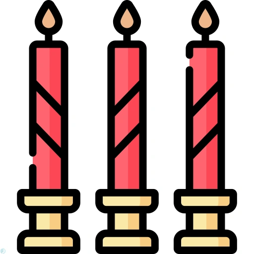 دانلود آیکون آتش (استایل خطی رنگی) با فرمت PNG