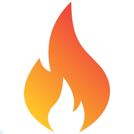 دانلود آیکون آتش (استایل گرادیان) با فرمت PNG
