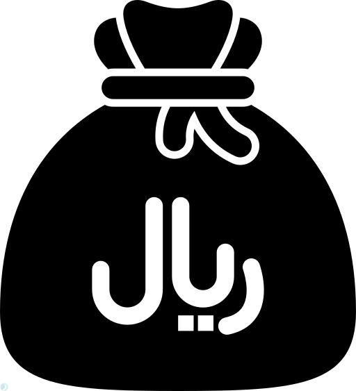 دانلود آیکون قیمت (استایل توپر مشکی) با فرمت PNG