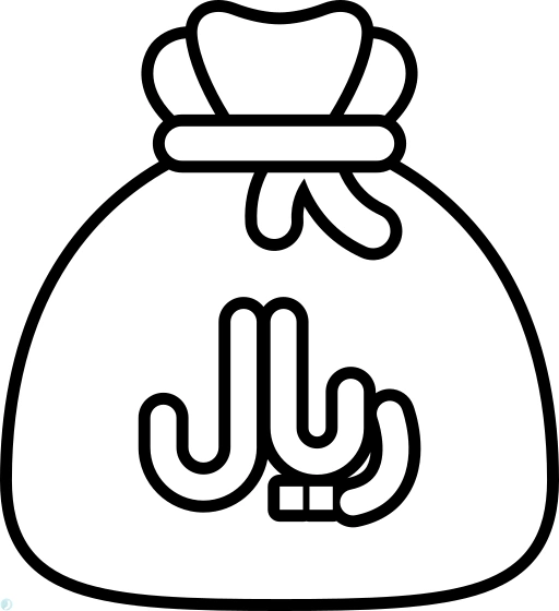 دانلود آیکون قیمت (استایل خطی مشکی) با فرمت PNG