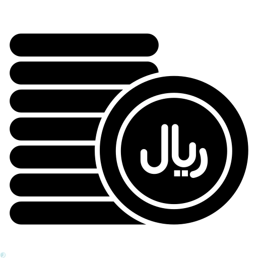 دانلود آیکون قیمت (استایل توپر مشکی) با فرمت PNG