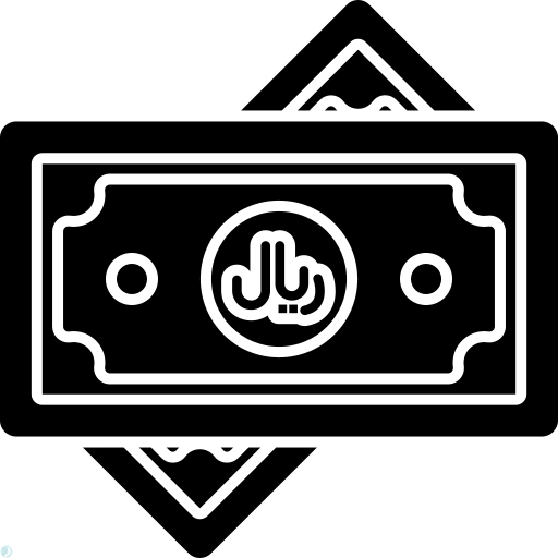 دانلود آیکون قیمت (استایل توپر مشکی) با فرمت PNG