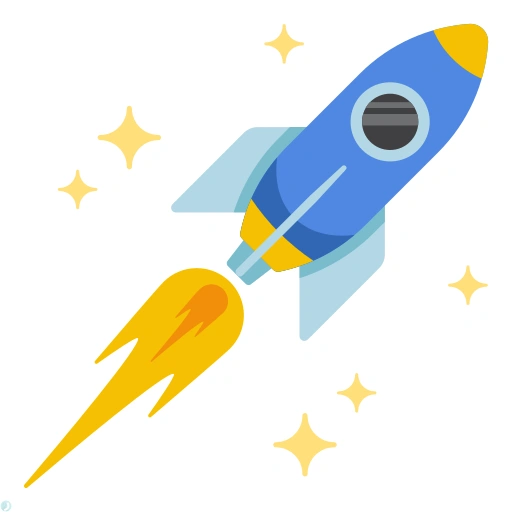 دانلود آیکون موشک (استایل مسطح) با فرمت PNG